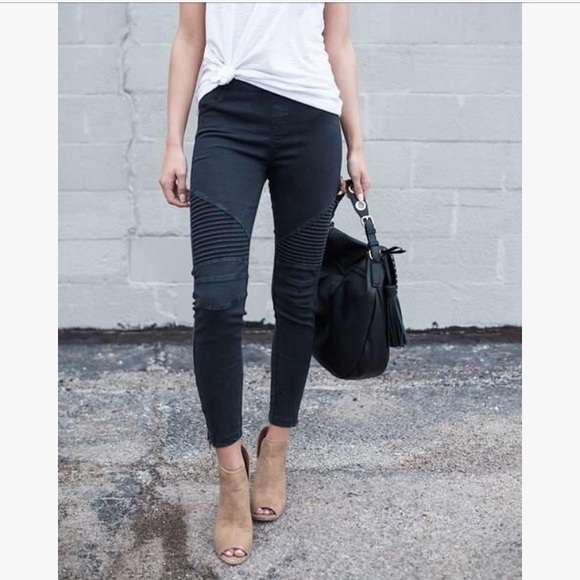 Pants - LAST ONE Stretchy Jegging Biker Pant
